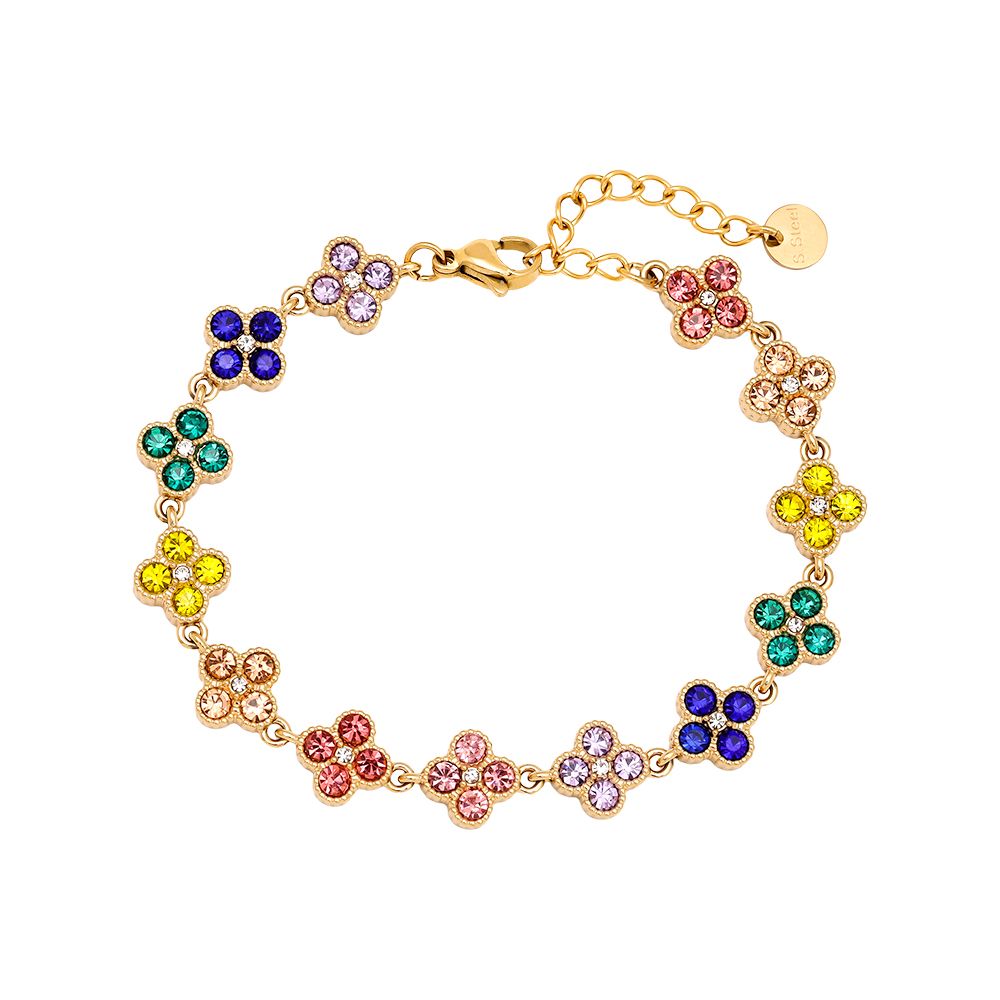 MULTI COLOUR FLOWER ARMBAND