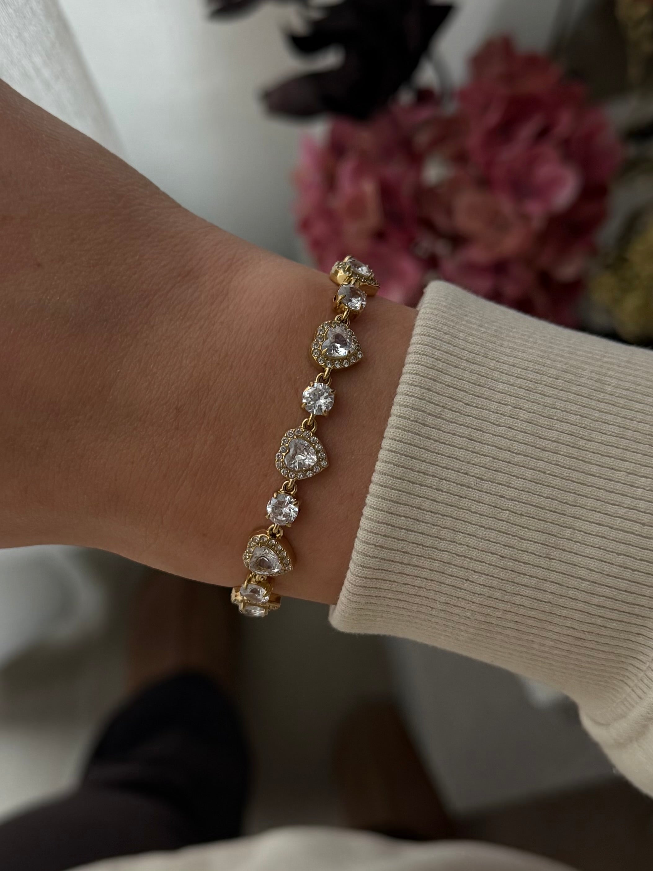 DIAMANT HART ARMBAND