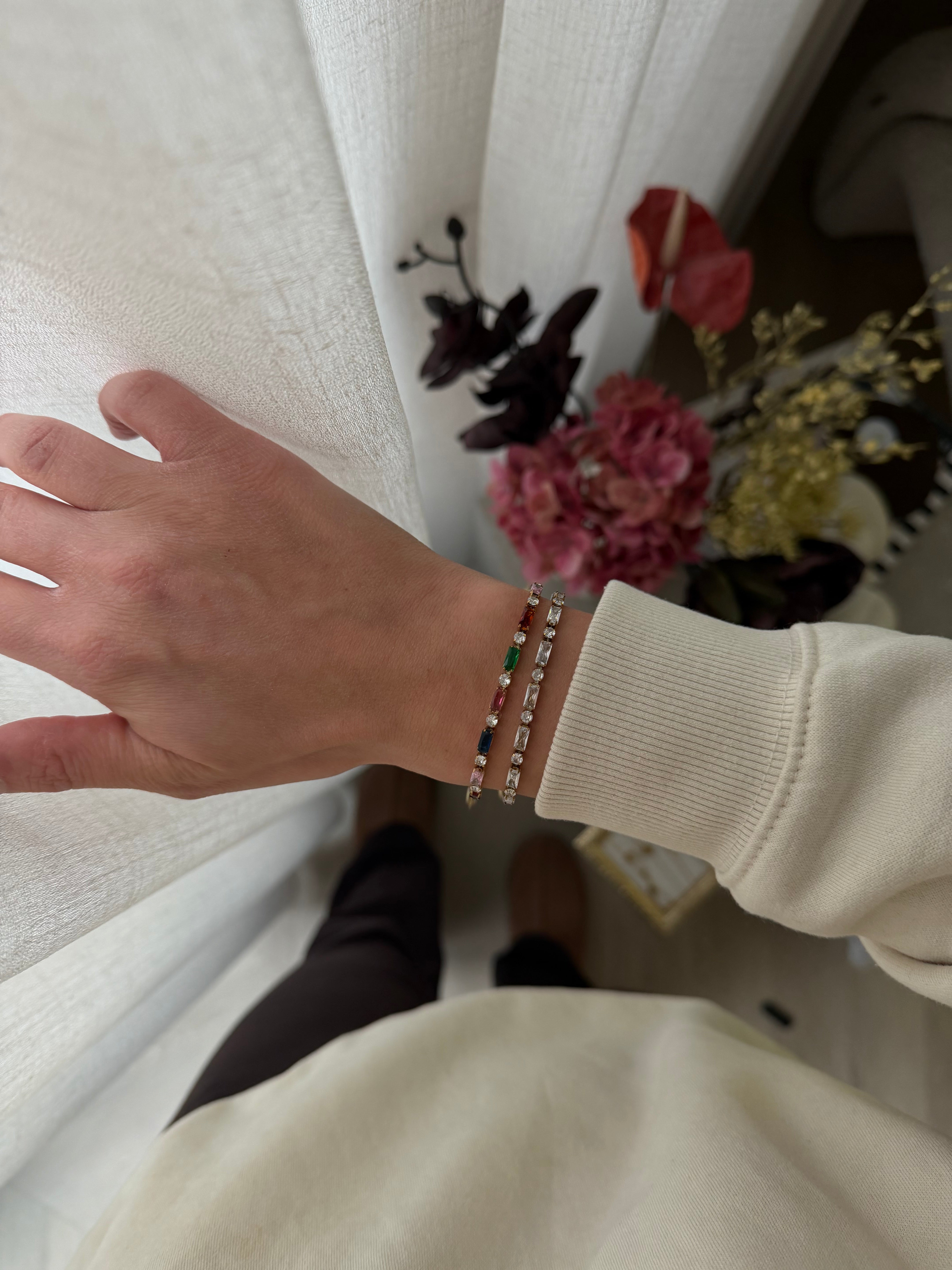 MULTI COLOUR DIAMANT ARMBAND